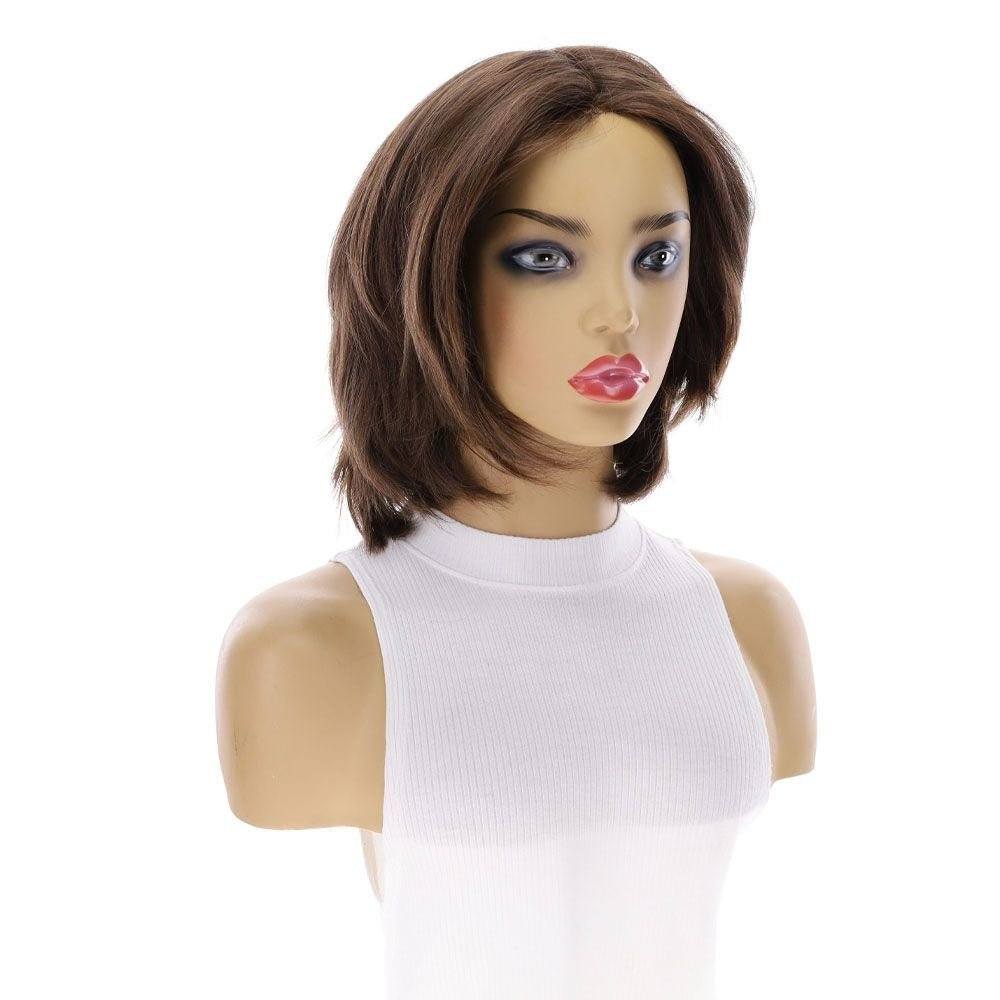 12" Luxe Pixie Silk Top Wig #6 Neutral Medium Brown - Image 3