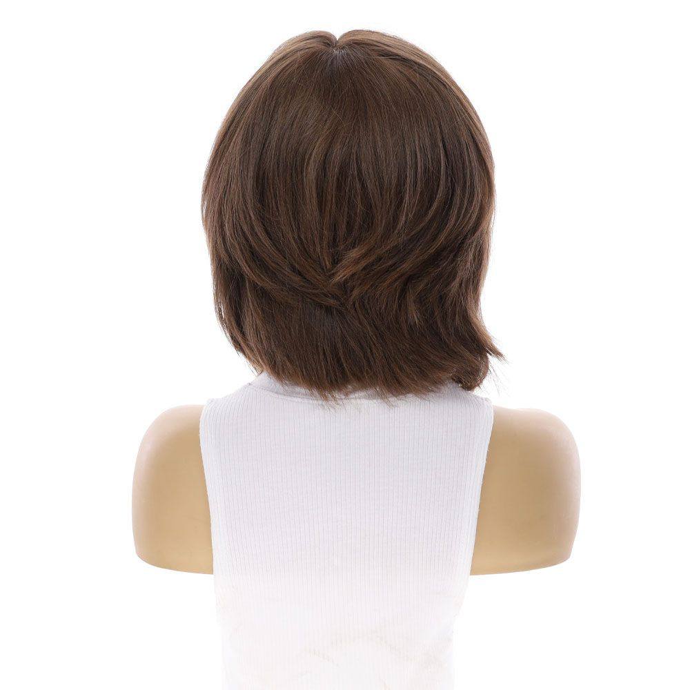 12" Luxe Pixie Silk Top Wig #6 Neutral Medium Brown - Image 6
