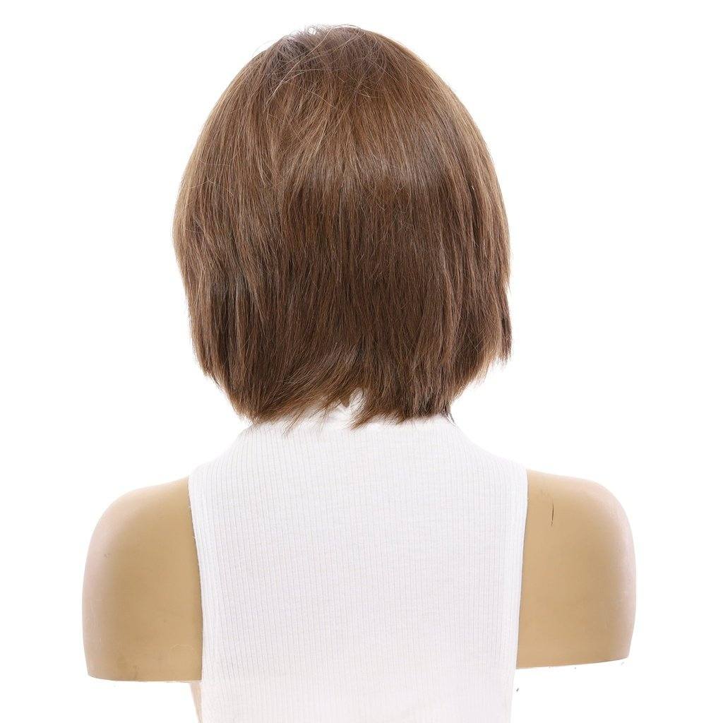 12" Luxe Pixie Silk Top Wig #10 Neutral Light Brown - Image 3