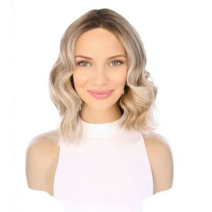 13" Divine Lace Top Wig Ash Blonde w/ Full Rooting - Image 3