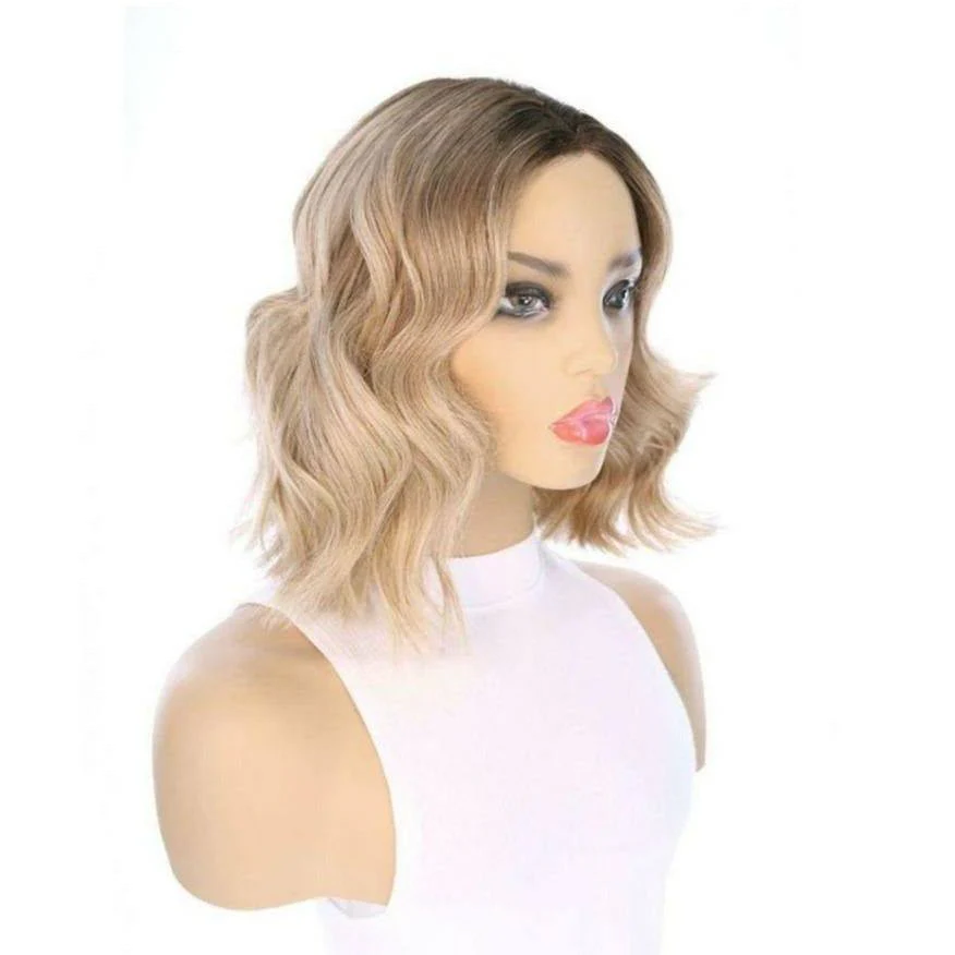 13" Divine Lace Top Wig Ash Blonde w/ Full Rooting - Image 4
