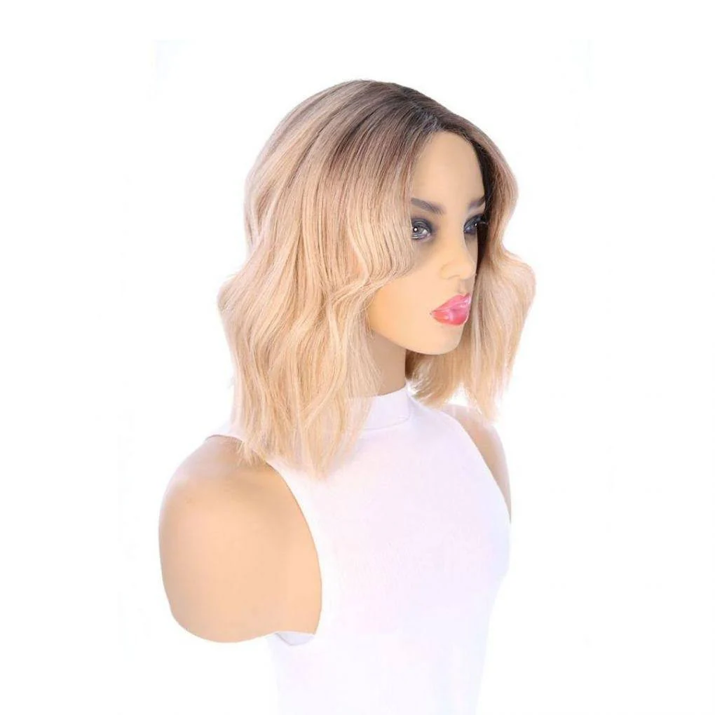 13" Divine Lace Top Wig Golden Blonde w/ Full Rooting - Image 4