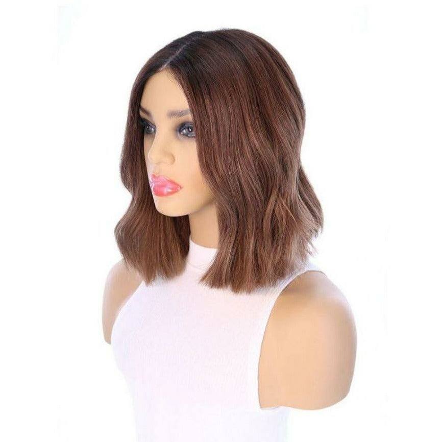 13" Divine Lace Top Wig Medium Brown Babylight w/ Full Rooting - Image 6