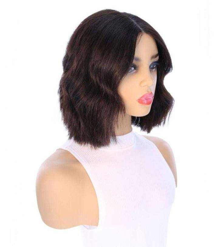 12" Divine Lace Top Wig Soft Black w/ Face Framing - Image 7