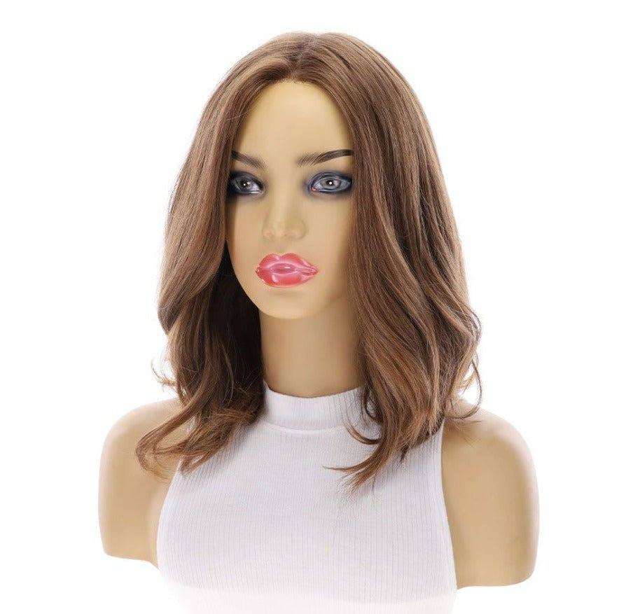 13" Luxe Bob Silk Top Wig #10 Neutral Light Brown - Image 6