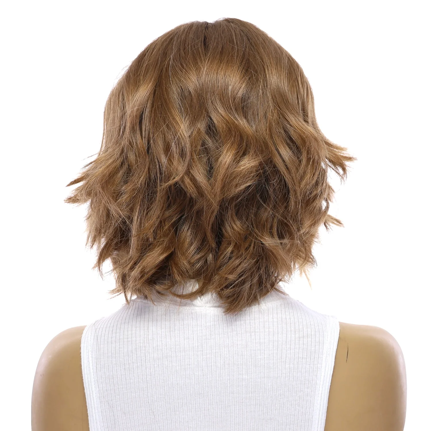 13" Luxe Bob Silk Top Wig #12 Warm Light Brown - Image 3