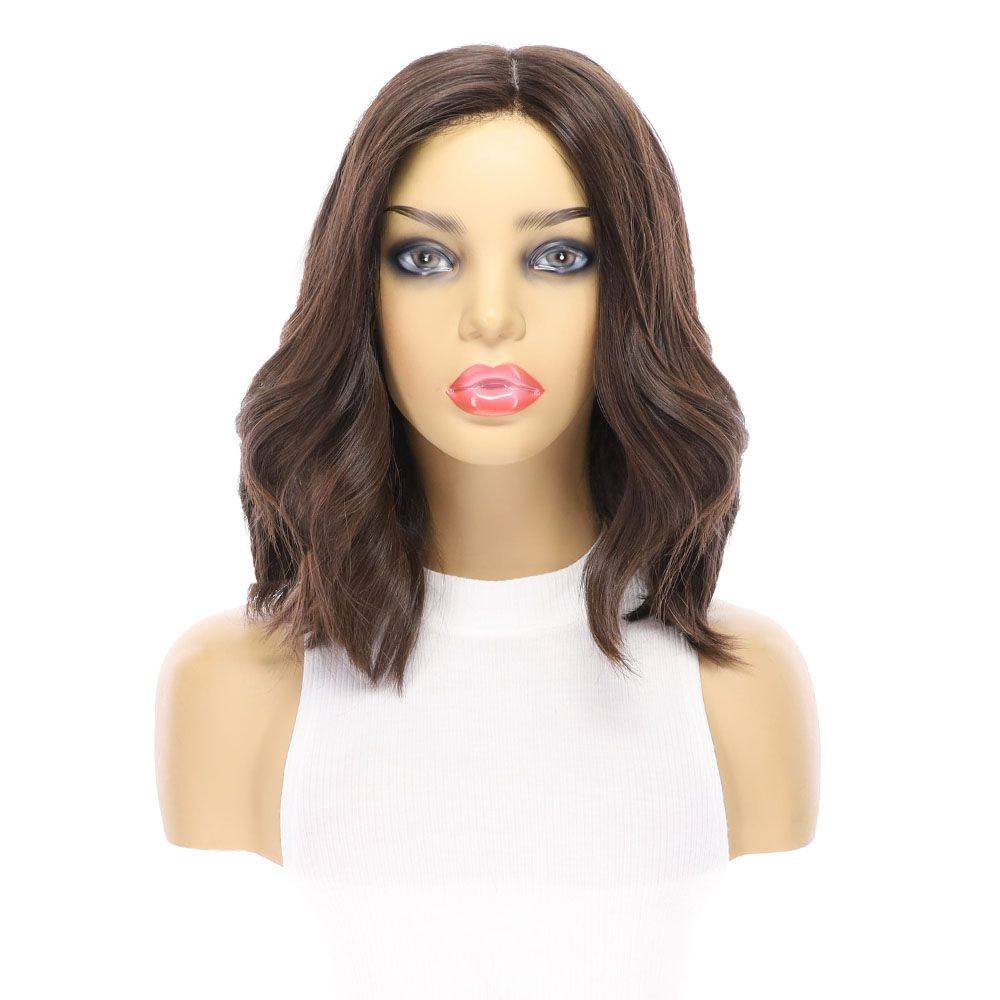 13" Luxe Bob Silk Top Wig #4 Dark Brown - Image 5