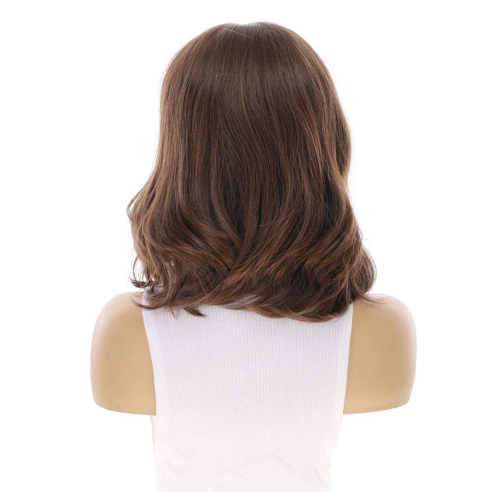 13" Luxe Bob Silk Top Wig #5 Warm Dark Brown - Image 3