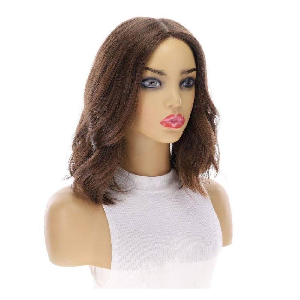 13" Luxe Bob Silk Top Wig #5 Warm Dark Brown - Image 4