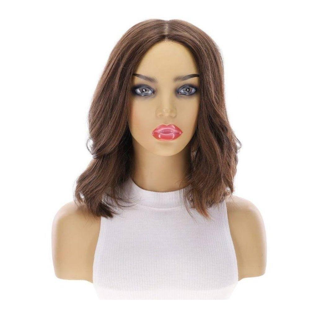 13" Luxe Bob Silk Top Wig #5 Warm Dark Brown - Image 5