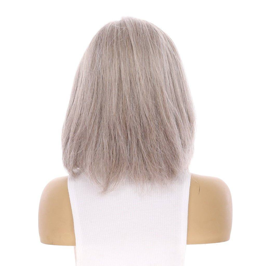 13" Victoria Silk Top Wig Champagne Grey - Image 5