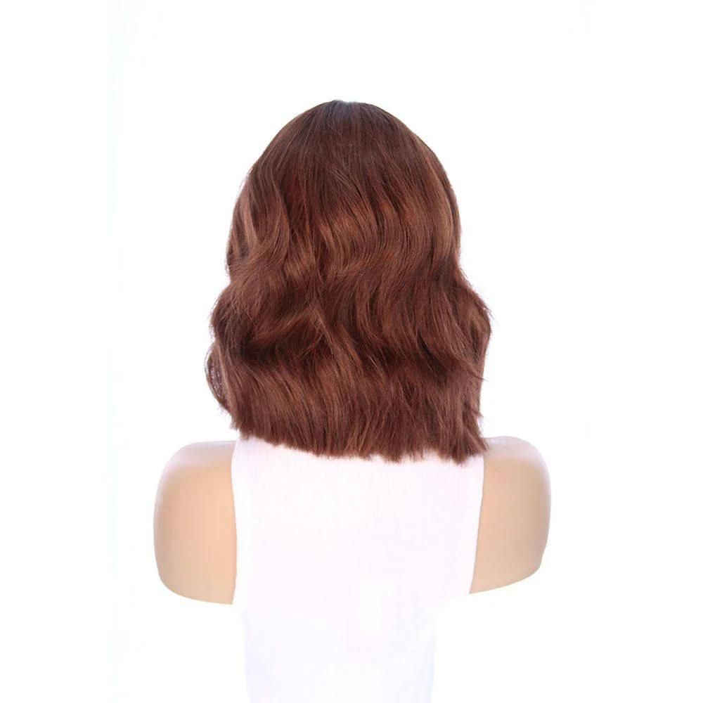 14" Divine Lace Top Wig Auburn w/ Partial Rooting - Image 5