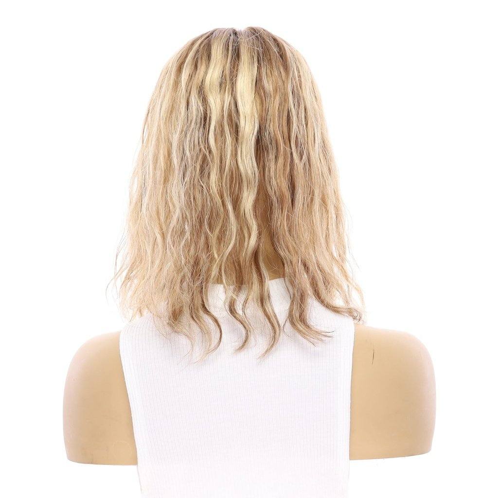 14" Topaz Lace Top Topper Medium Blonde Wavy - Image 3