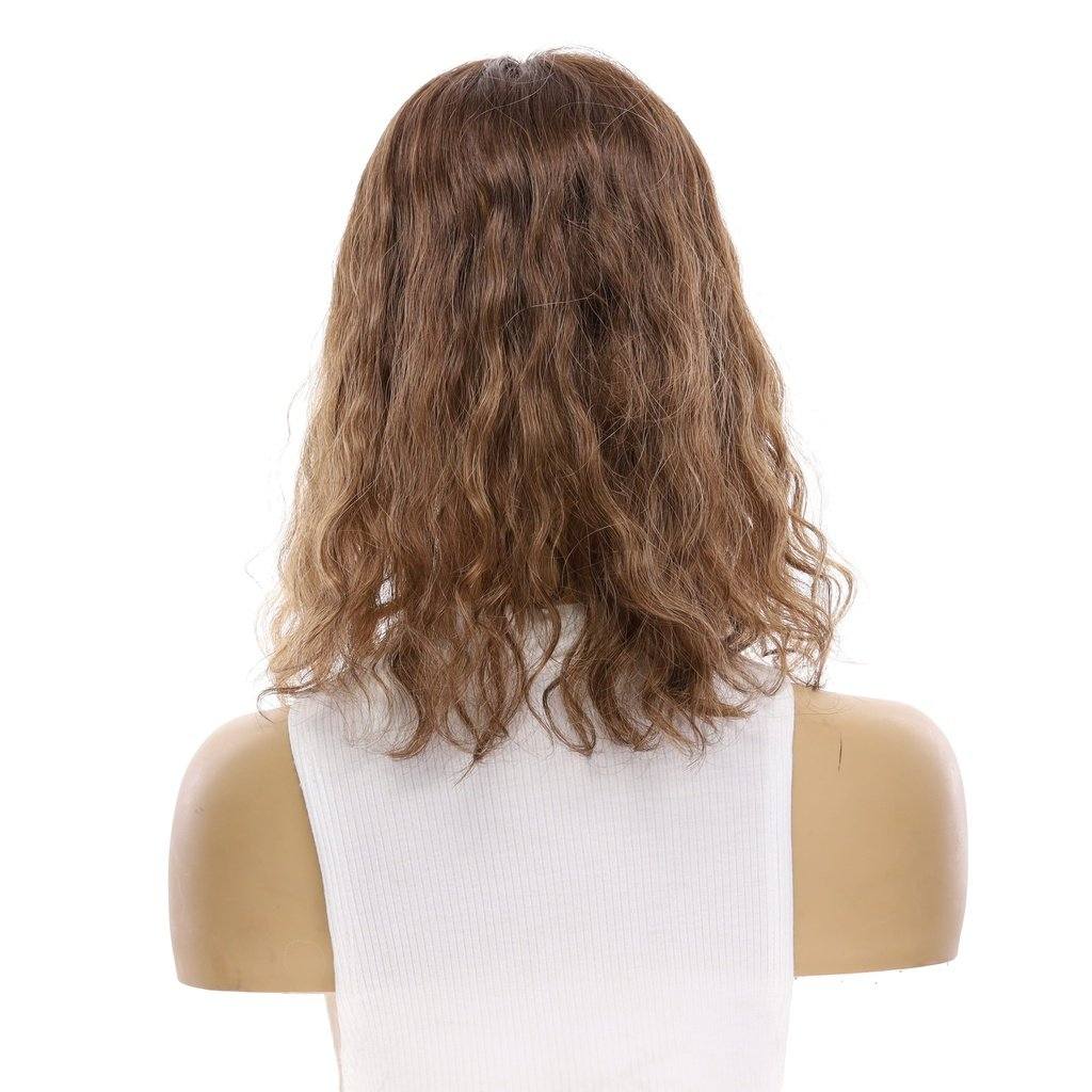 14" Topaz Lace Top Topper Medium Brown Babylight Wavy - Image 3