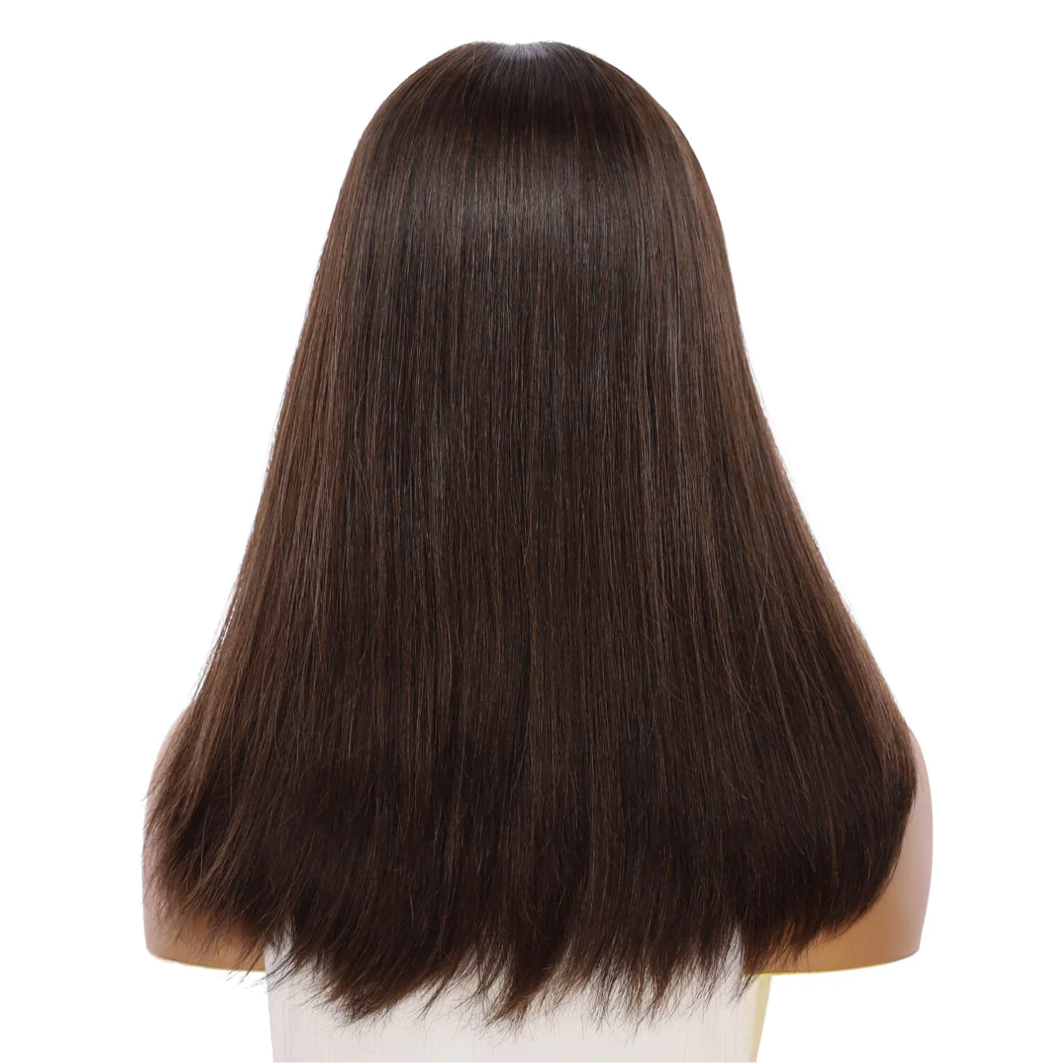 19" Nicole Silk Top Wig Dark Brown - Image 3