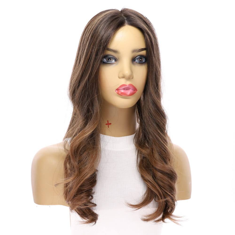 20" Onyx Silk Top Topper Dark Brown Ombre - Image 4