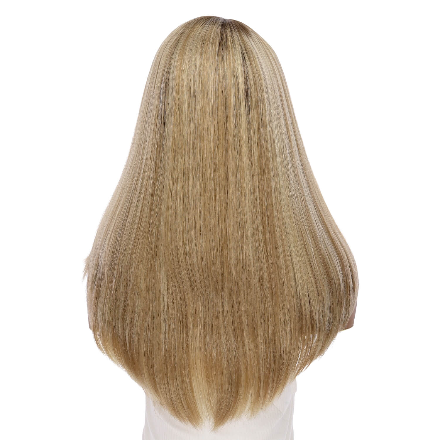 22" Reese Silk Top Wig Ash Blonde - Image 3