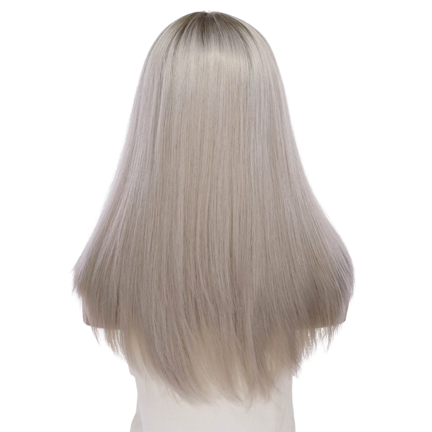 22" Reese Silk Top Wig Silver Smoke - Image 3