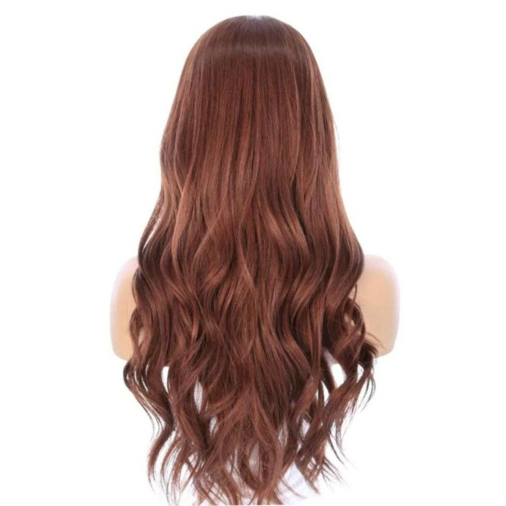 26" Ponytail Silk Top Wig Auburn - Image 3