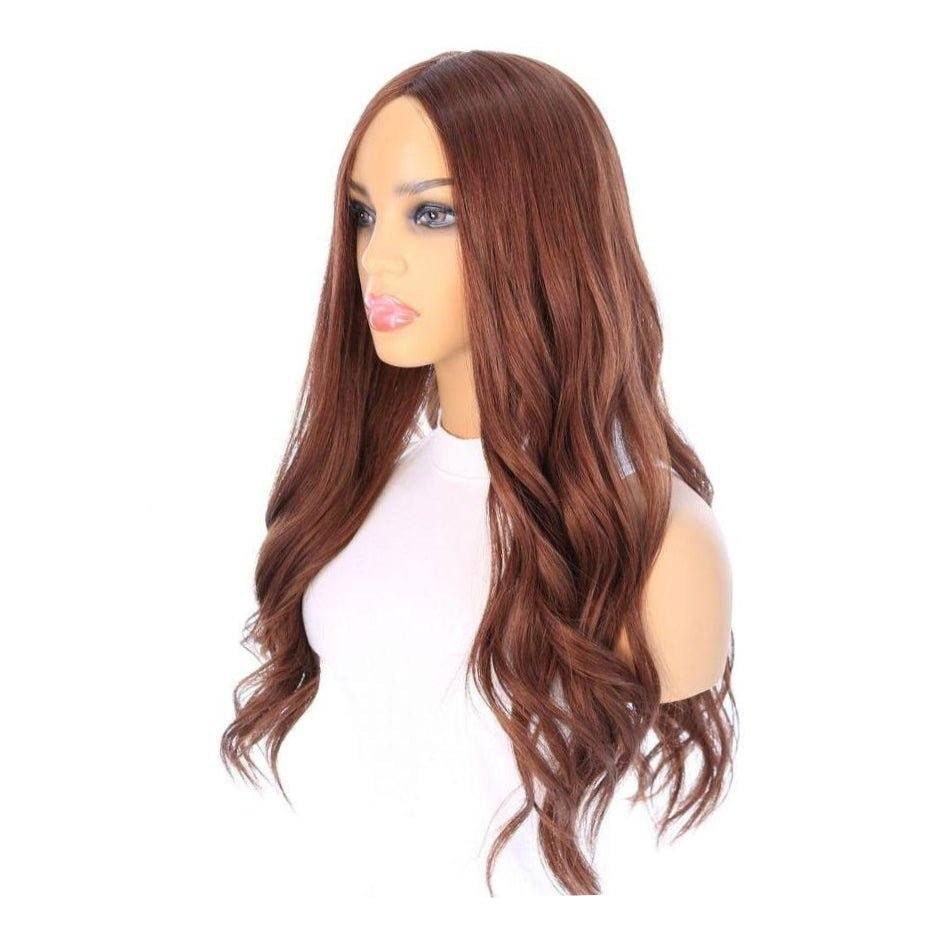 26" Ponytail Silk Top Wig Auburn - Image 4