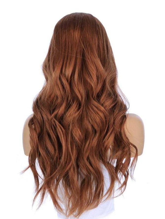 26" Ponytail Silk Top Wig Copper - Image 4