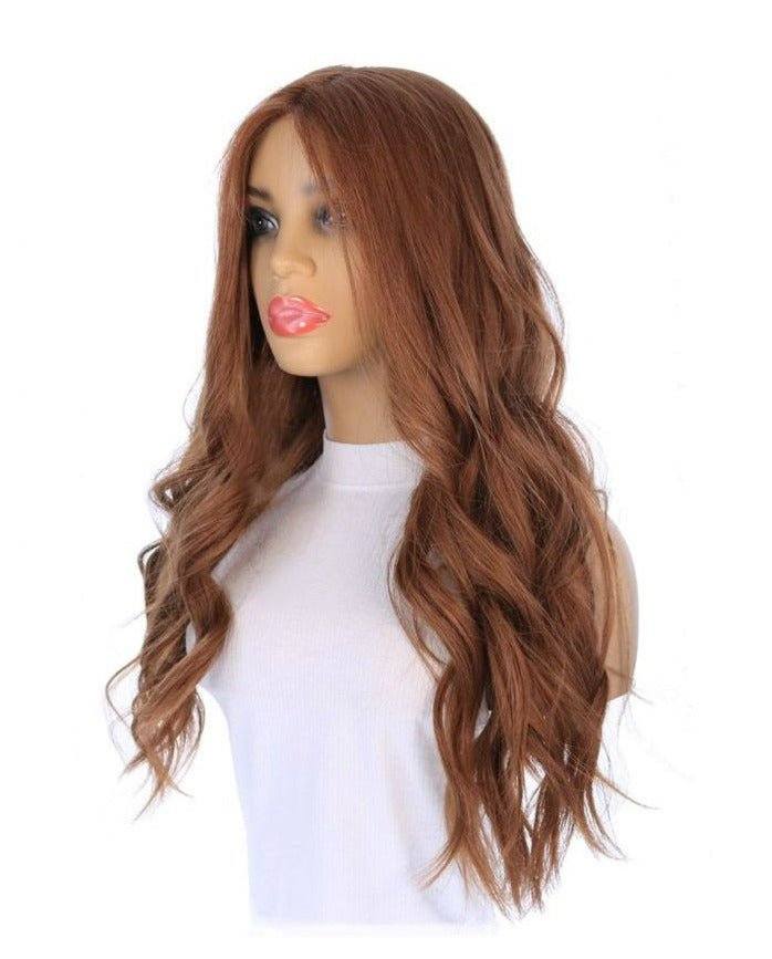 26" Ponytail Silk Top Wig Copper - Image 5