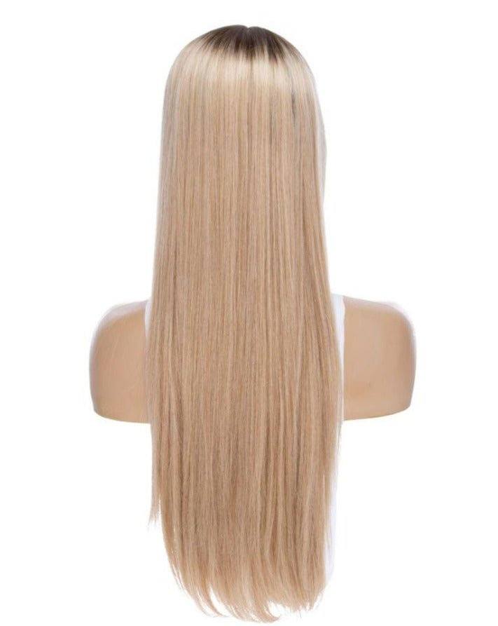 26" Ponytail Silk Top Wig Golden Blonde - Image 5