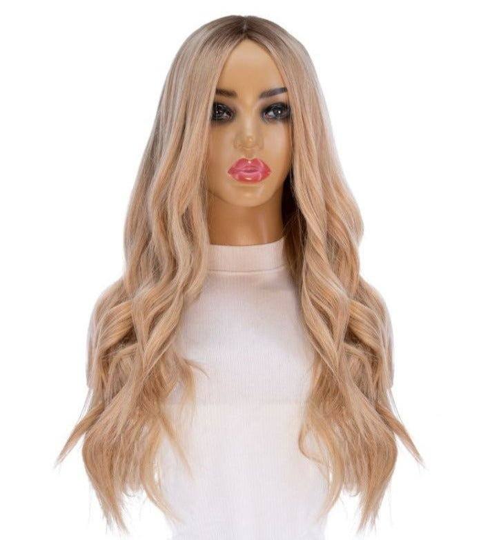 26" Ponytail Silk Top Wig Golden Blonde - Image 7