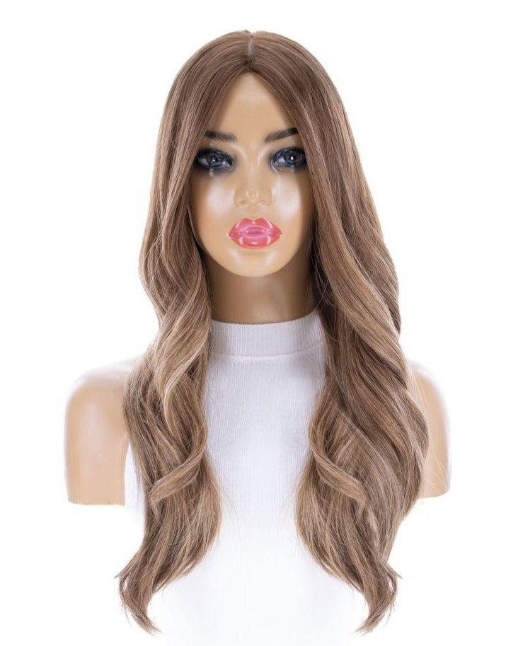 26" Ponytail Silk Top Wig Light Brown Babylight - Image 3