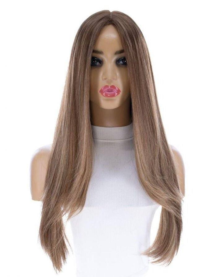 26" Ponytail Silk Top Wig Light Brown Babylight - Image 5
