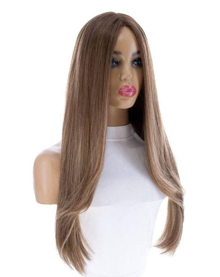 26" Ponytail Silk Top Wig Light Brown Babylight - Image 6