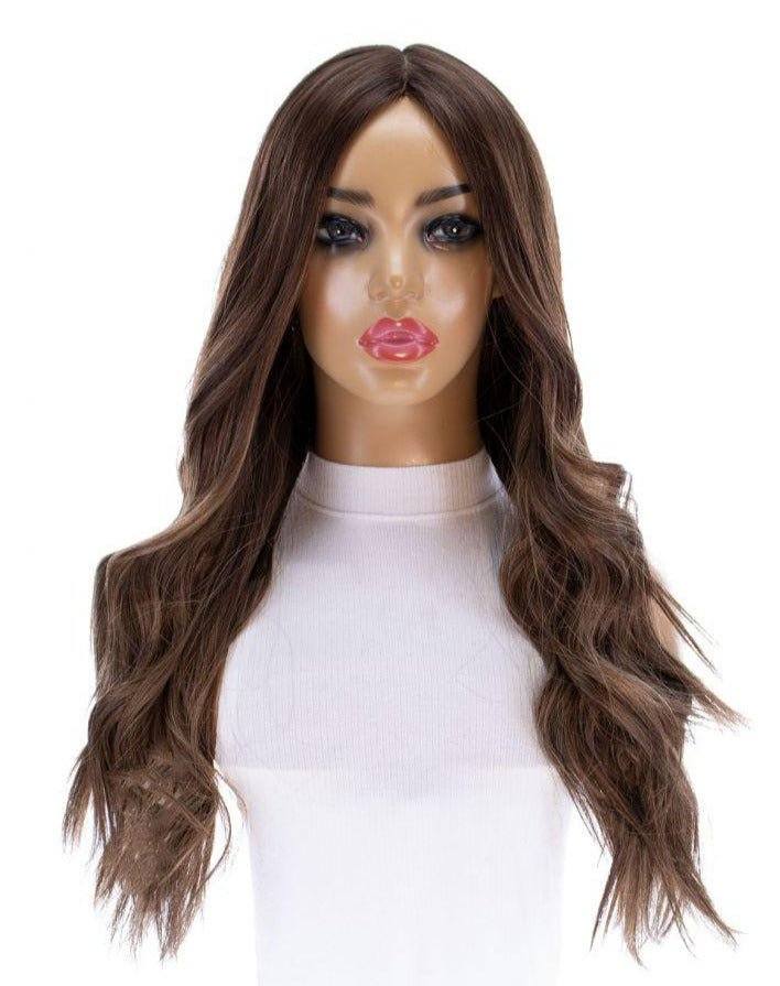26" Ponytail Silk Top Wig Medium Brown Babylight - Image 5