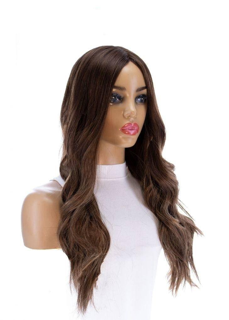 26" Ponytail Silk Top Wig Medium Brown Babylight - Image 6