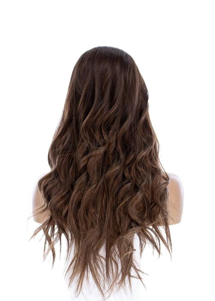 26" Ponytail Silk Top Wig Medium Brown Babylight - Image 7