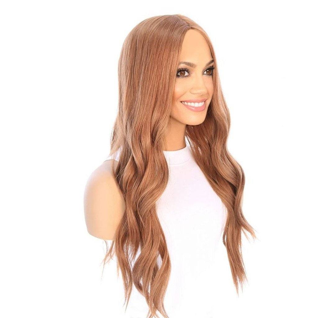 26" Ponytail Silk Top Strawberry Blonde Wig - Image 2