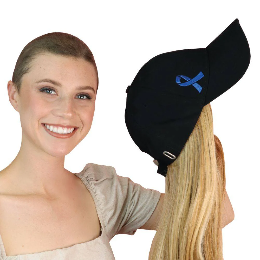 Bobbi Black with Blue Ribbon Baseball Cap - Image 4