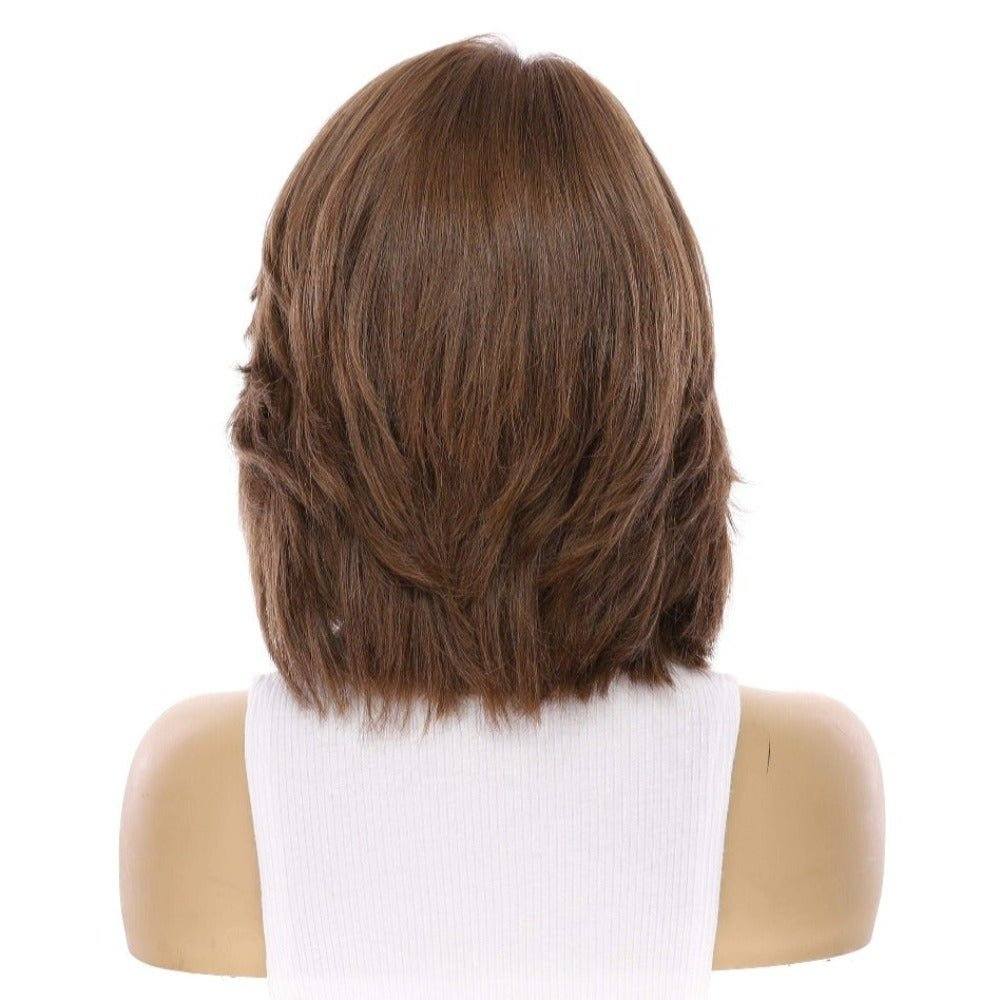 12" Luxe Pixie Silk Top Wig #8 Warm Medium Brown - Image 3