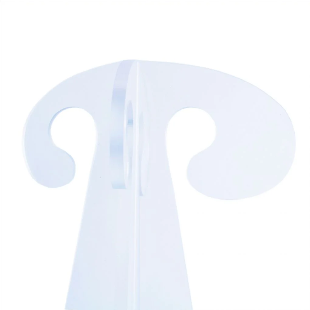 18" Collapsible Folding Clear Acrylic Wig Stand - Image 3