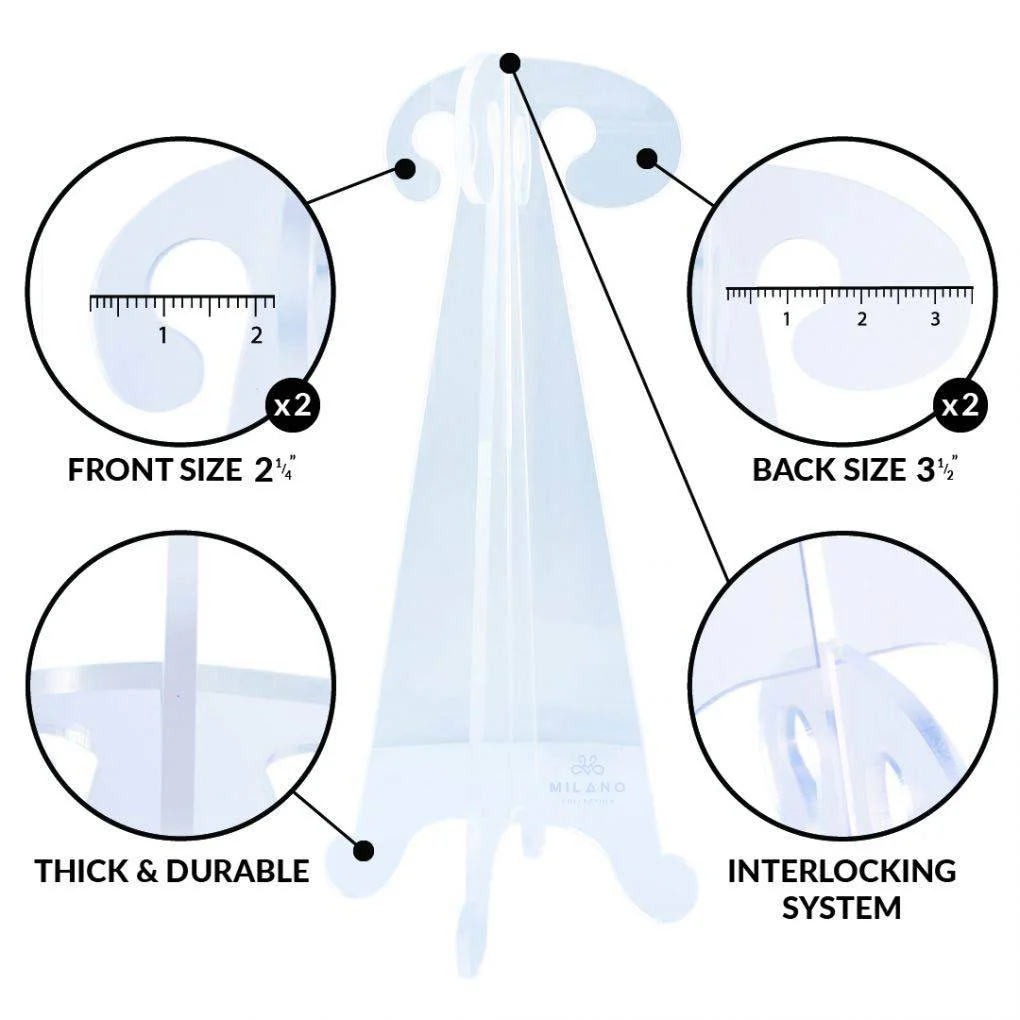 18" Collapsible Folding Clear Acrylic Wig Stand - Image 7