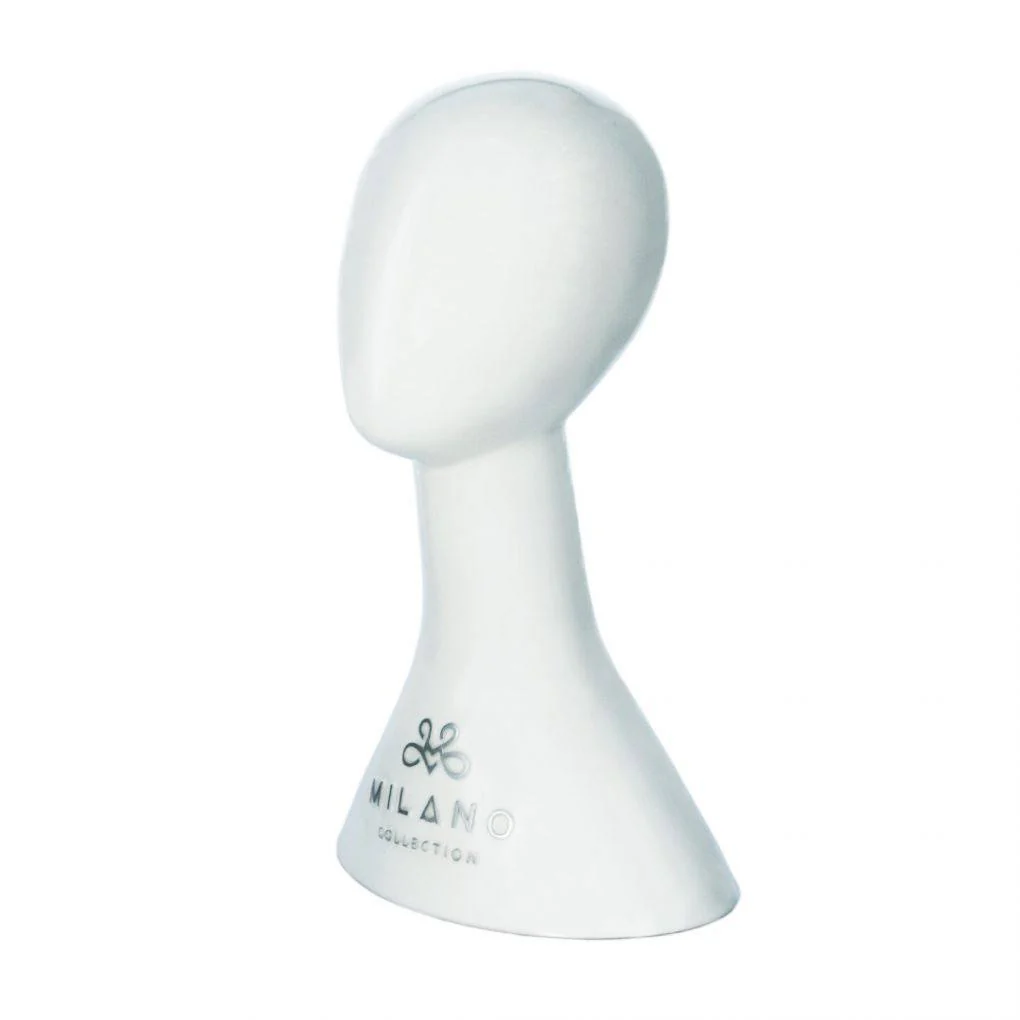 17" White Abstract Mannequin Head - Image 4