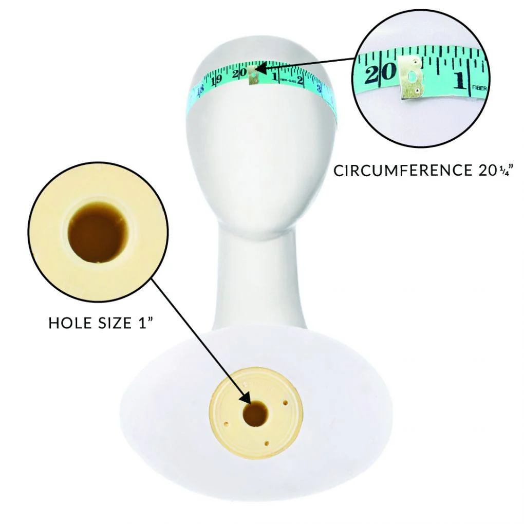 17" White Abstract Mannequin Head - Image 5