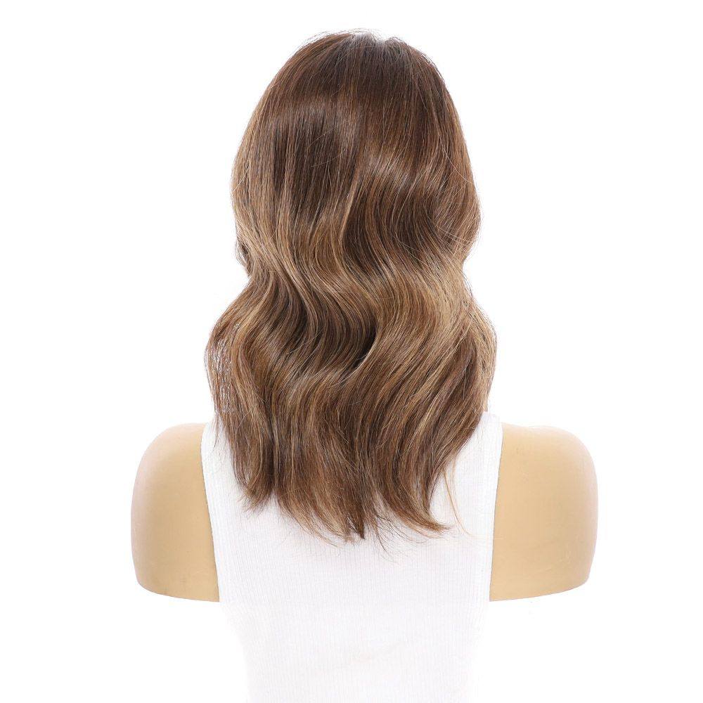 14" Topaz Lace Top Topper Medium Brown Balayage - Image 3