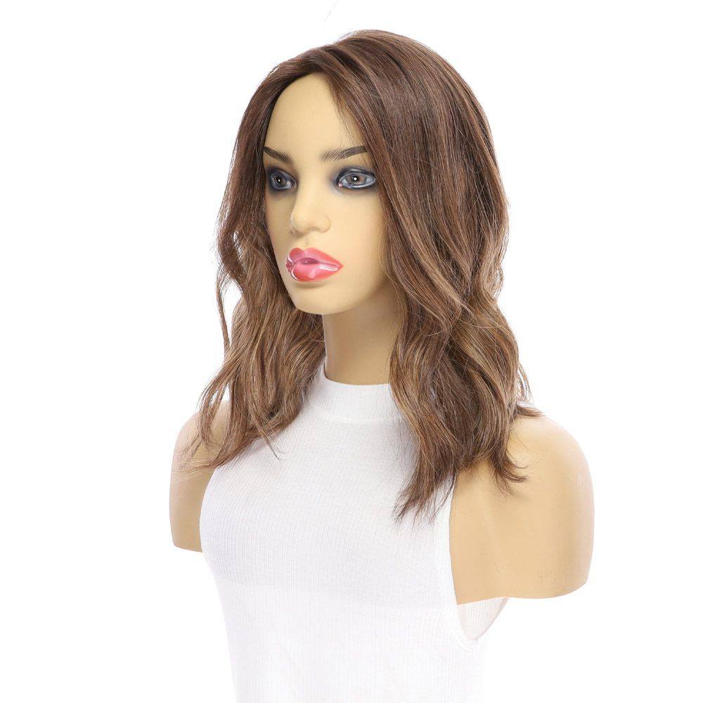 14" Topaz Lace Top Topper Medium Brown Balayage - Image 4