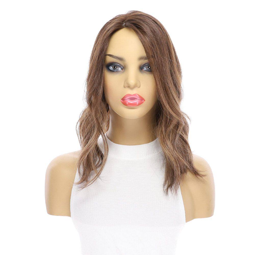 14" Topaz Lace Top Topper Medium Brown Balayage - Image 5