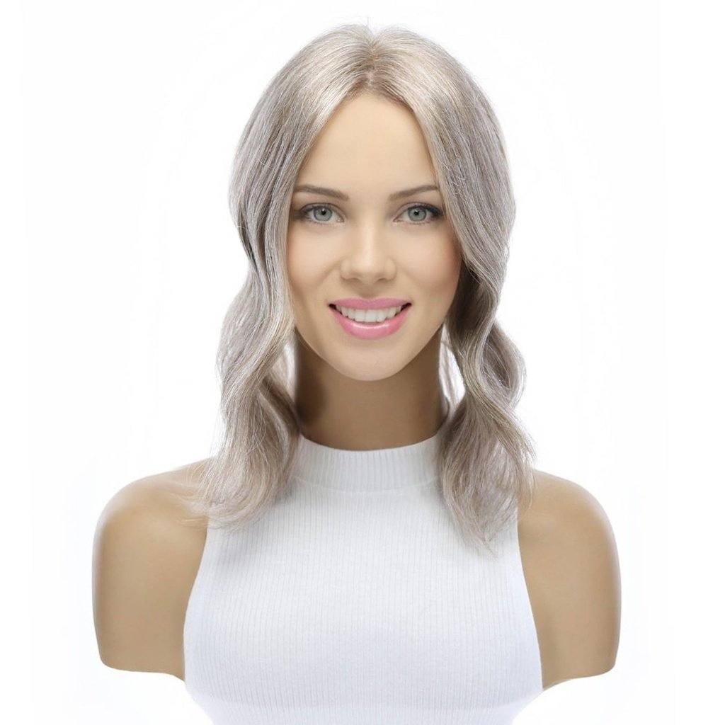 14" Topaz Lace Top Topper Champagne Grey - Image 3