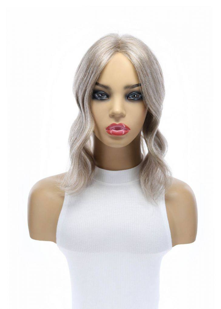 14" Topaz Lace Top Topper Champagne Grey - Image 4
