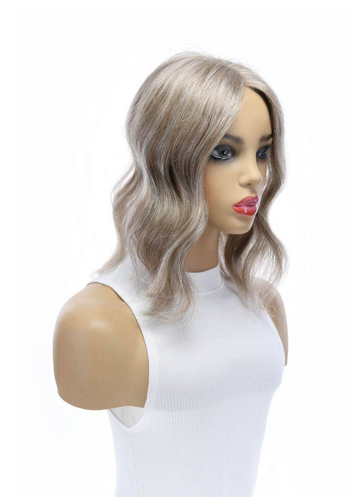 14" Topaz Lace Top Topper Champagne Grey - Image 5