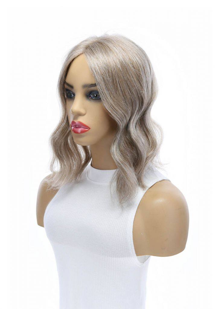 14" Topaz Lace Top Topper Champagne Grey - Image 6