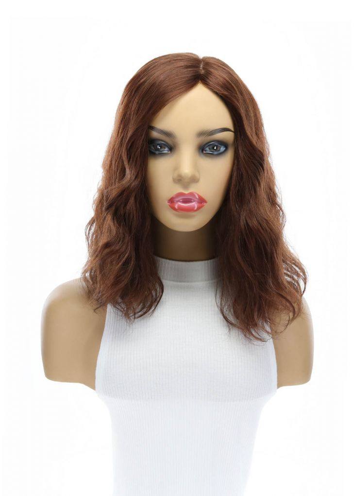 14" Emerald Silk Top Topper Auburn Wavy - Image 5