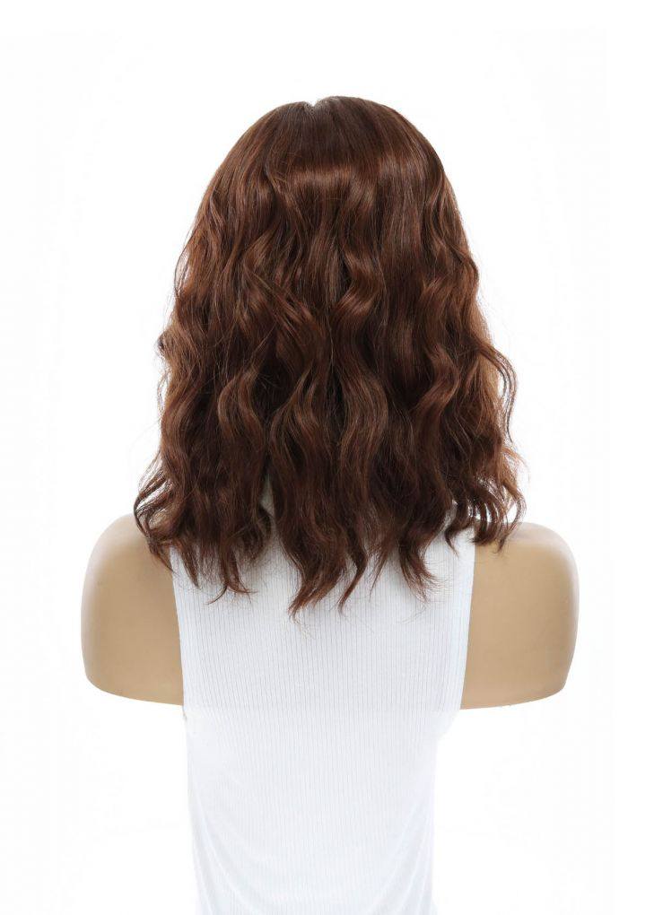 14" Emerald Silk Top Topper Auburn Wavy - Image 6